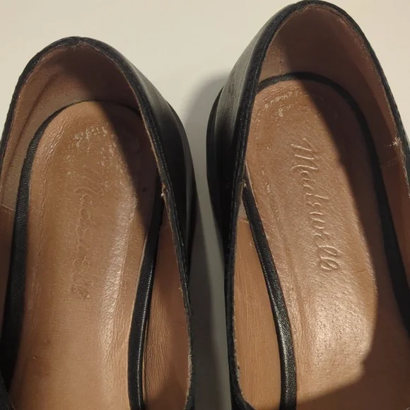Madewell Black Leather Mary Jane Flats - Picture 7 of 8